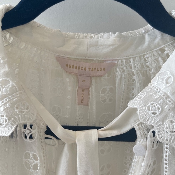 REBECCA TAYLOR EMBROIDERED BLOUSE TOP NEW WITH TAGS - Picture 5 of 10